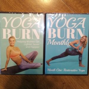 Lot Of 2 Yoga Burn Premium Package And Yoga Burn Monthly Month One Both Sealed